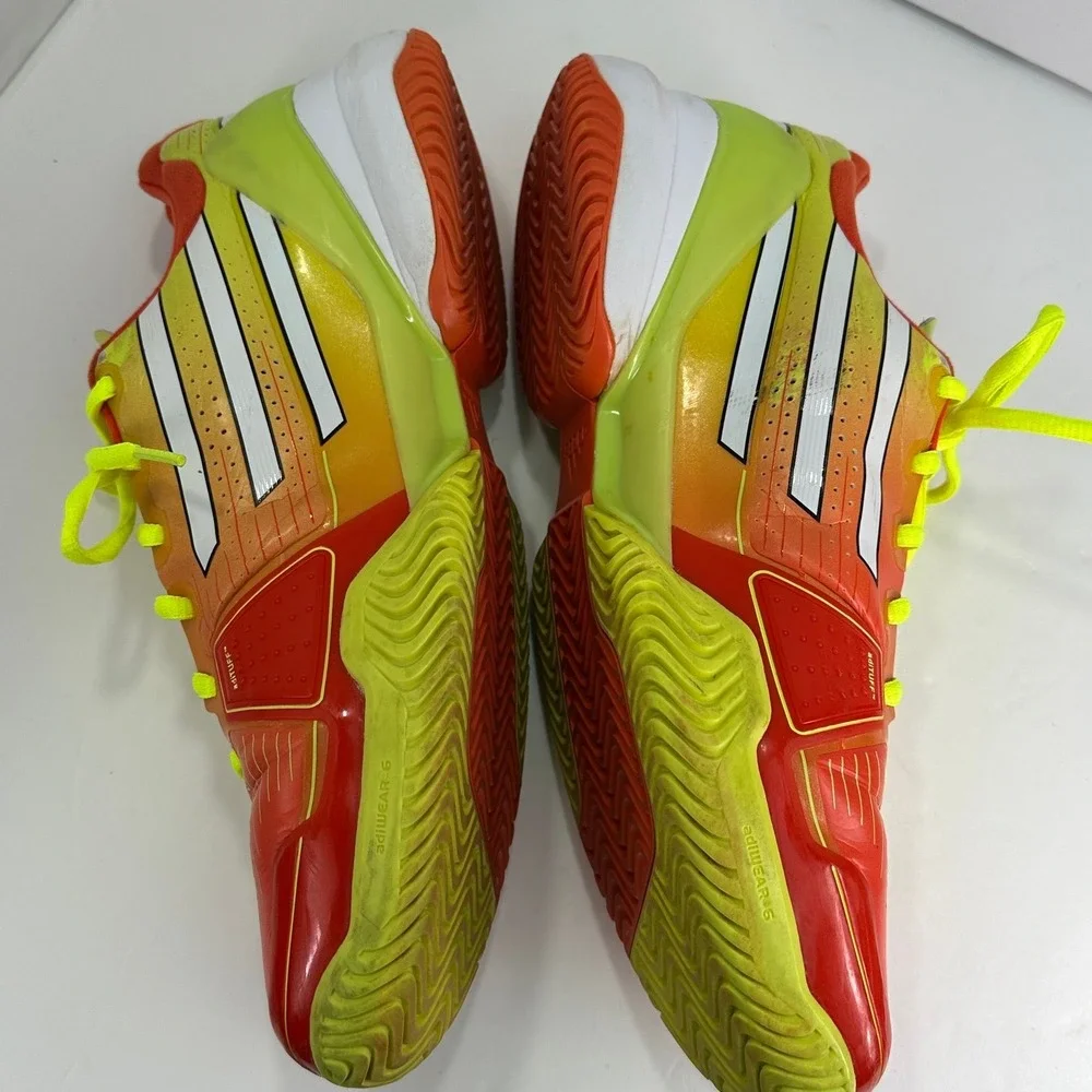 Adidas Adizero Indoor Court Shoes Neon Orange Yellow Men's 11.5 Handball VBall